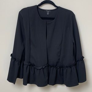 New Look Curves Size 16 Black Blazer Jacket Sweater NWOT